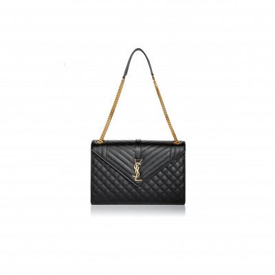 YSL ENVELOPE LARGE QUILTED LEATHER CROSSBODY 4166039 (31*22*7.5cm)
